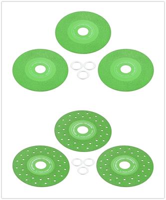 3pcs Rock Slab Diamond Grinding Discs 5" 115mm Diameter Ultra Thin 1.5mm Blade Fit 4.5Inch Angle Grinder Cut Glass Jade Ceramics