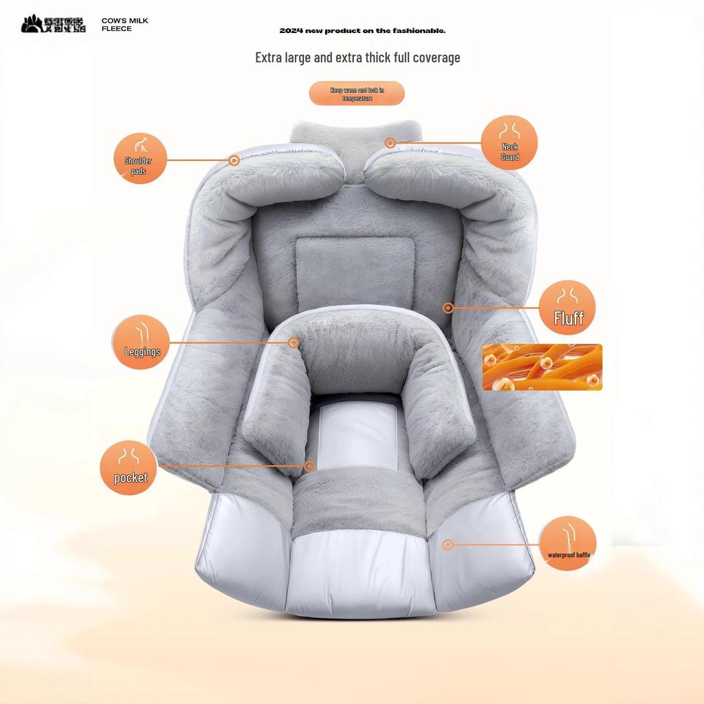 Winter Windproof & Waterproof Electric Car/Motorcycle Quilt - Fleece Lined