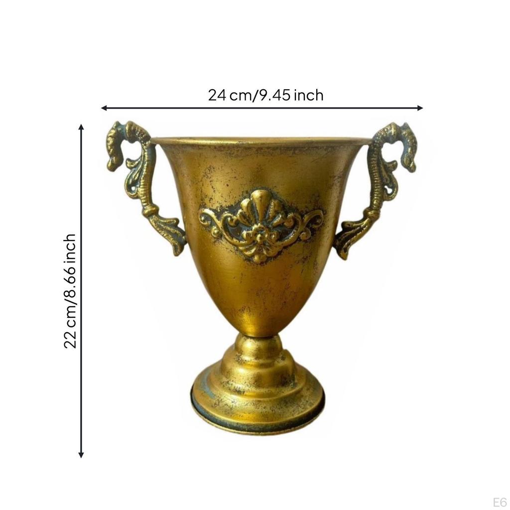 Pedestal Urn AntiqueStyle Vase with Base VintageInfluenced Tabletop for Wedding