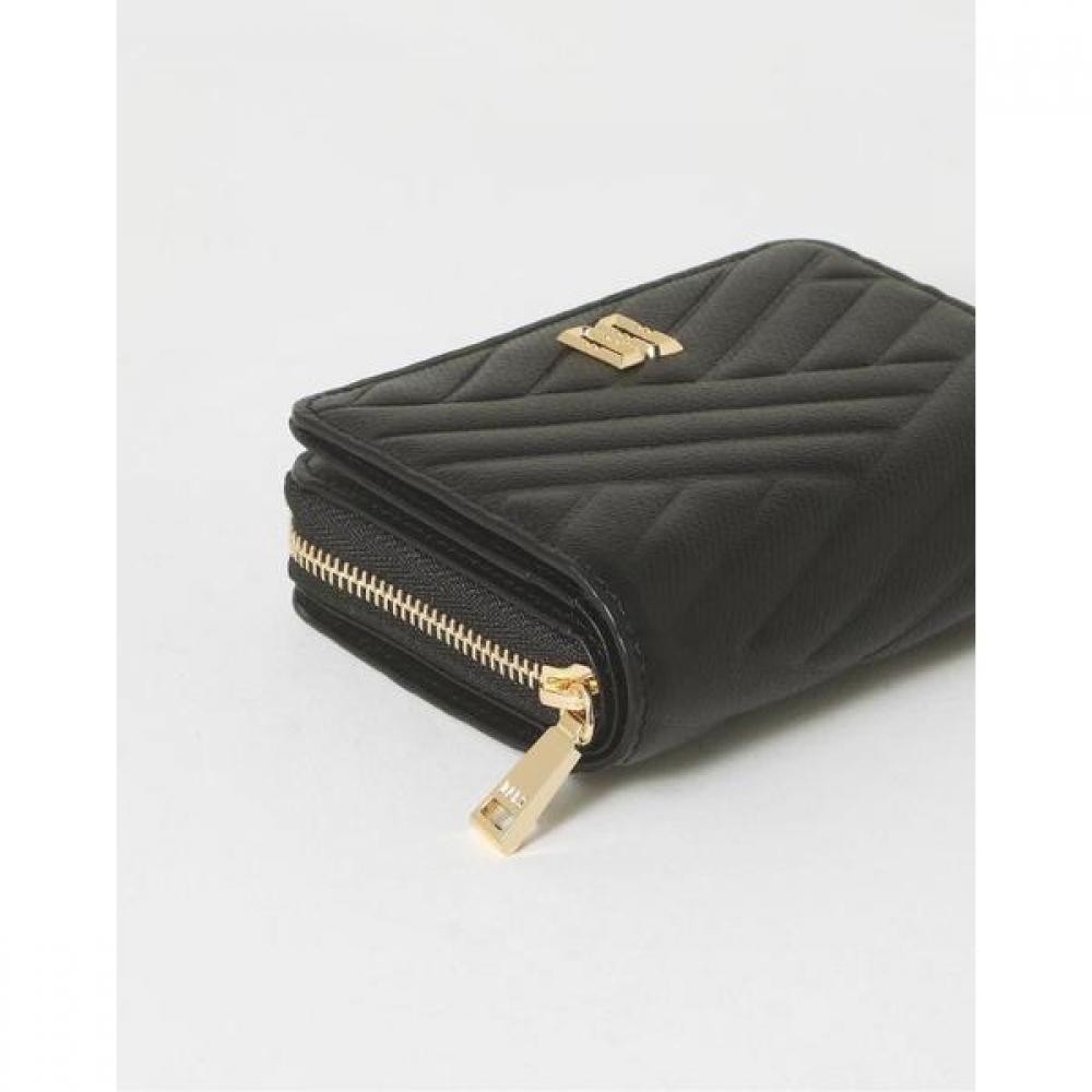 Daks Black Dd Logo Leather Wallet