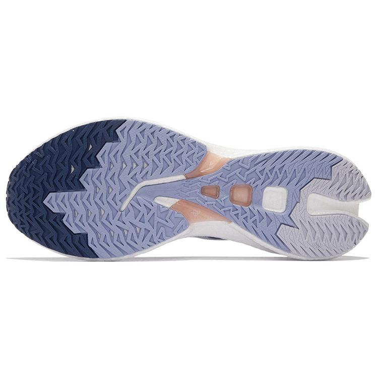 New LiNing Feidian Discovery Abrasion Resistant Slip Resistant Low Top Running Shoes Women's White Blue Purple ARMS008-4