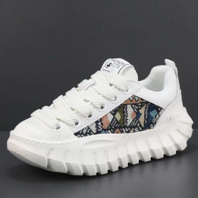 Fashion Men's Casual Sneakers 2025 Spring Autumn Thick Bottom Heightening Sports Shoes Outdoor Fashion Comfortable Non Slip Casual Shoes