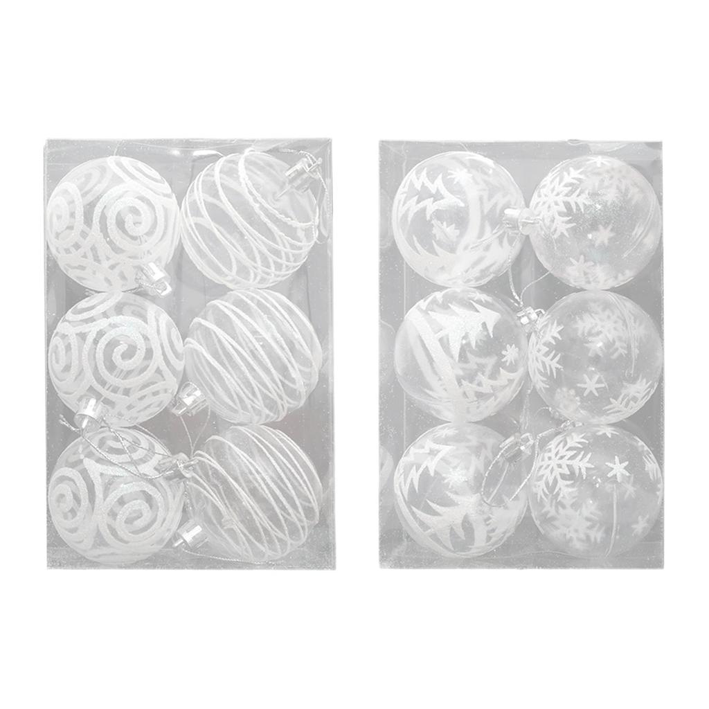 6 Pieces Christmas Balls Christmas Tree Decoration Ornaments for Party Home