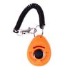 Pet Trainer Oval Shape Elastic ABS Dog Training Clicker for Outdoor