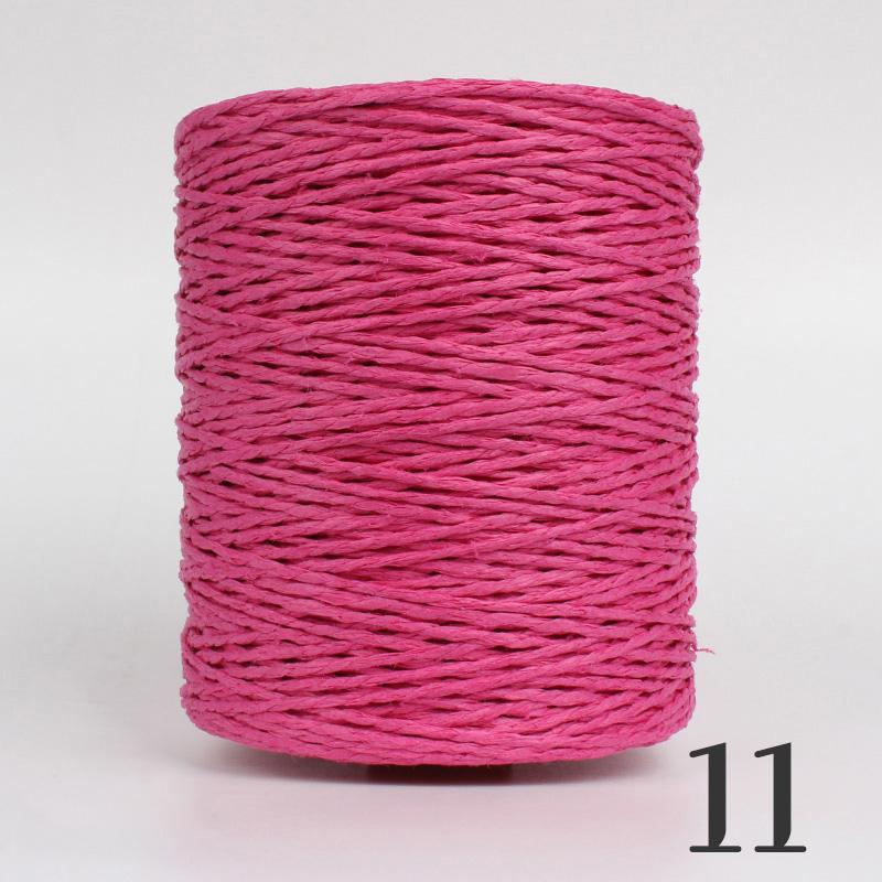 2 Roll Natural Raffia Straw Yarn Colorful Threads For Summer Hand Knit Crochet Hat HandBag Cushion Baskets Hand Craft Material