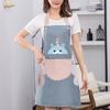 Restaurant Chef Apron Waterproog Oil Proof Easy Cleaning Kitchen Cooking Apron for Home Blue