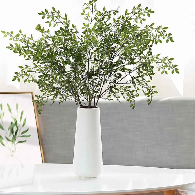 Artificial Green Plant 43.3 Inch Fake Eucalyptus Leaf Flower Arrangement Accessories Wedding Home Room Decoration Fake Plants