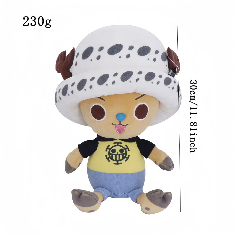 14-35cm/5.5-13.7inch Genuine ONE PIECE Stuffed Plush Toy Kawaii Plush Keychain Toy Tony Chopper Soft Stuffed Plush Doll Keychain