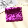 1 Pair Women Girls Shiny Sequins Bracelets Stretchy Sparkling Bracelet Cuffs Cosplay Dance Party Props