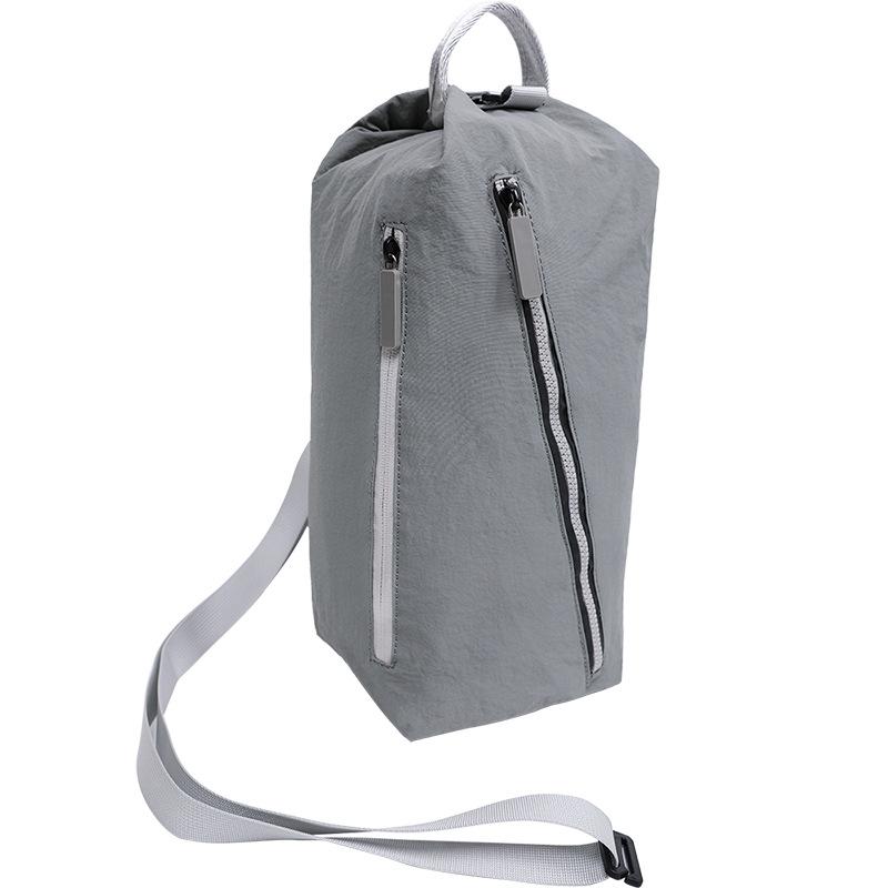 Large Capacity Breast Bag, Men's and Women's Outdoor Travel Leisure Nylon Messenger Bag, Sports Hanging Bag, Backpack, One Pack for Three Purposes