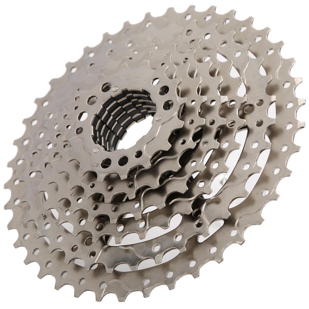 Cassetta Acciaio 8 Velocità 11-40T per Mountain Bike Ruota Libera Accessorio Bicicletta Argento