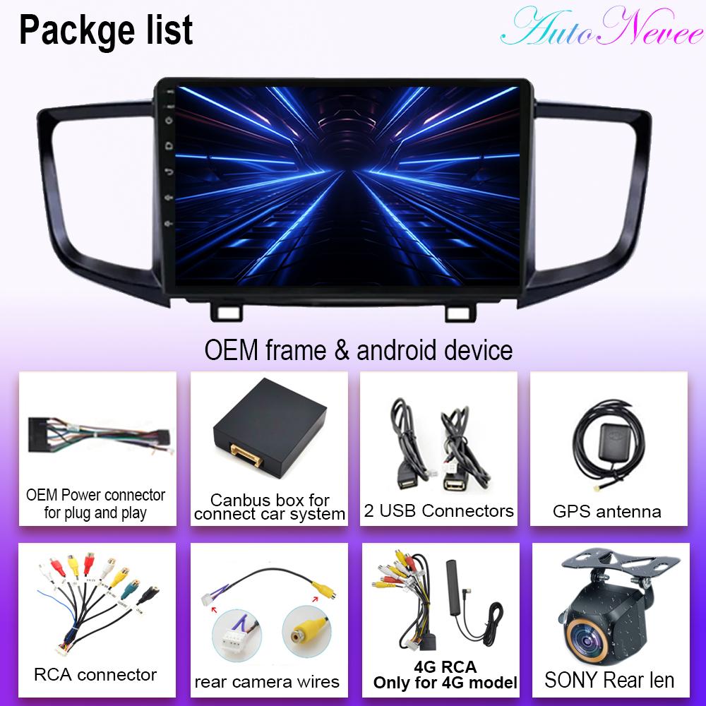 Android 14 Car Radio For Honda Pilot 2016 - 2019 Auto Carplay WIFI GPS Navigation Multimedia Video Player Stereo No 2din DVD