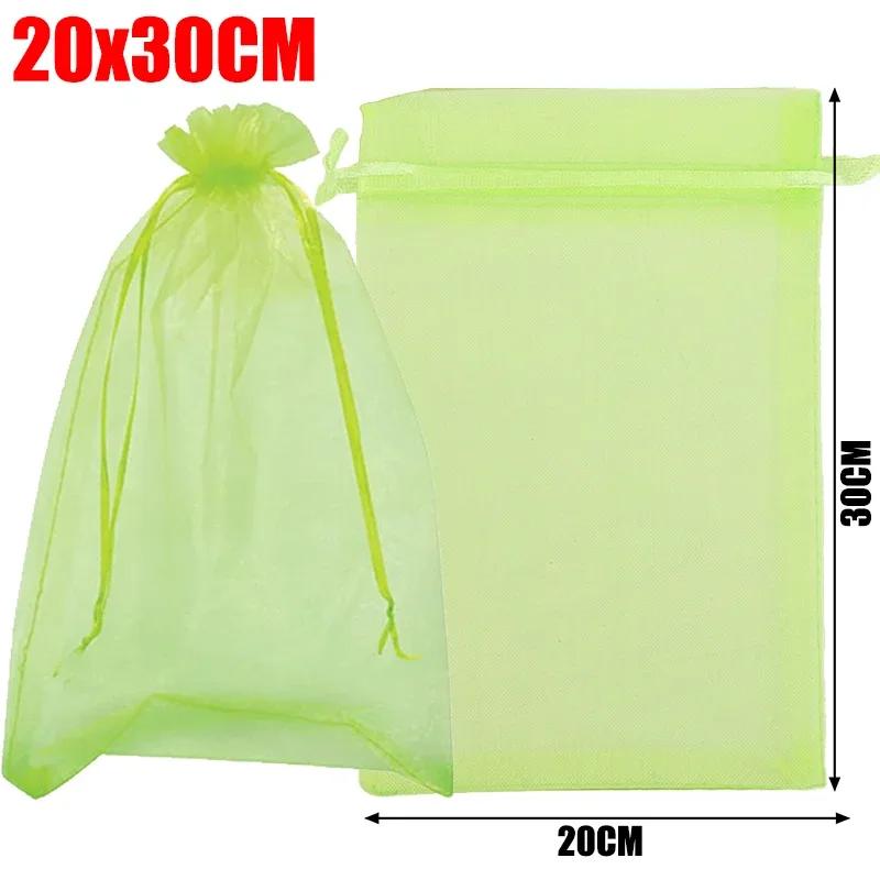 Fruit Protection Drawstring Bags Reusable Insect Proof Mesh Bags Pest Barrier Covers For Fruit Trees Plants Home Garden Supplies
