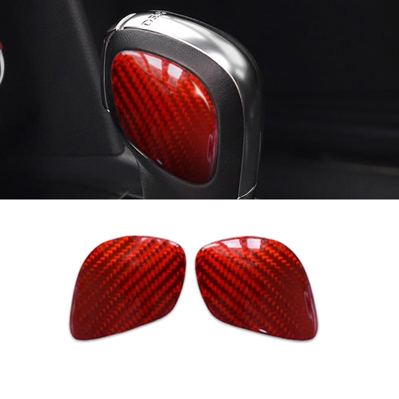 

Real Hard Carbon Fiber Gear Shift Knob Panel Sticker for VW Volkswagen Polo Golf 4 6 7 Passat B6 B5 B7 B8 Touareg Tiguan Beetle
