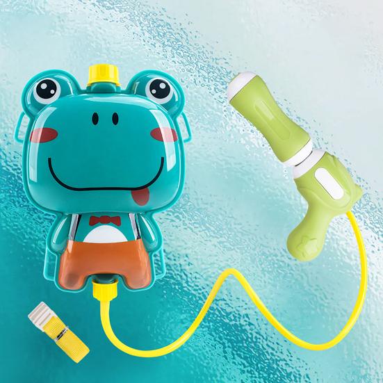 Cartoon Pull-Out Backpack Water Squirter for Kids Large Capacity Spray Toy for Summer Beach Pool Play Fun Outdoor Splash Game for Boy Girls