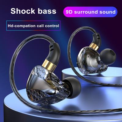 Subwoofer Mikrofonlu Kablolu Kulak İçi Kulaklık Gelişmiş Ses Kalitesi 3.5MM Oyun Müzik Aramaları Kulaklık