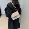 Simple and fashionable retro handbag, simple messenger bag for women 2025 summer new fashion Korean version popular small square bag