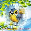 10 Inch Bluebird Watercolor Metal Wind Spinner Vibrant Yellow Blue Garden Decor Wind Powered Rotating Sculpture for Indoor Outdoor Yard