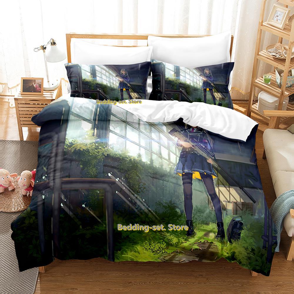 Girls Frontline Bedding Set Single Twin Full Queen King Size Bed Set Adult Kid Bedroom Duvetcover Sets Anime Parure De Lit Bed