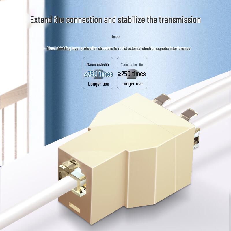 Shanze RJ11 Telefonleitungsteiler 1-zu-2