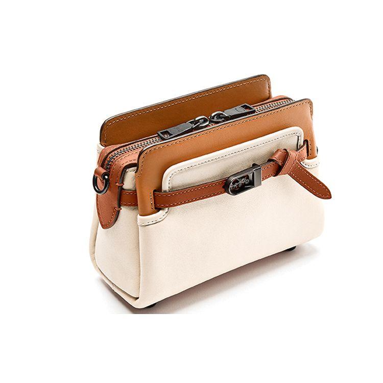 Coach Tate 18 Horse And Carriage Buckle Strap Decorated Leather Shoulder Crossbody Handbag Small Women handbag C2632-V5SBJ