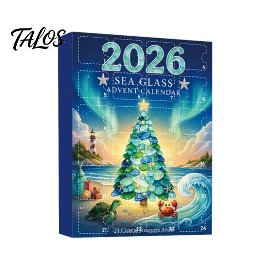 Christmas Advent Calendar 2026, 24 Days Countdown with Acrylic Unique Collectible Pendants Hanging Ornaments, Gifts for Holiday Home Party Tree Decor
