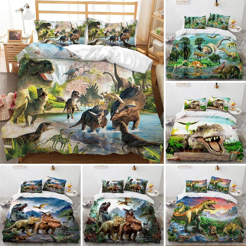 Dinosaur Animal Jurassic World Park Bedding Set Single Twin Double Queen King Cal King Size Bed Linen Set