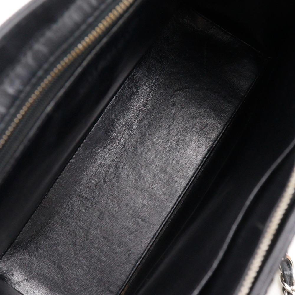Chanel Torebka tote na łańcuszku Torebka Tote Matelasse czarna skóra Caviar Kobiety Używana