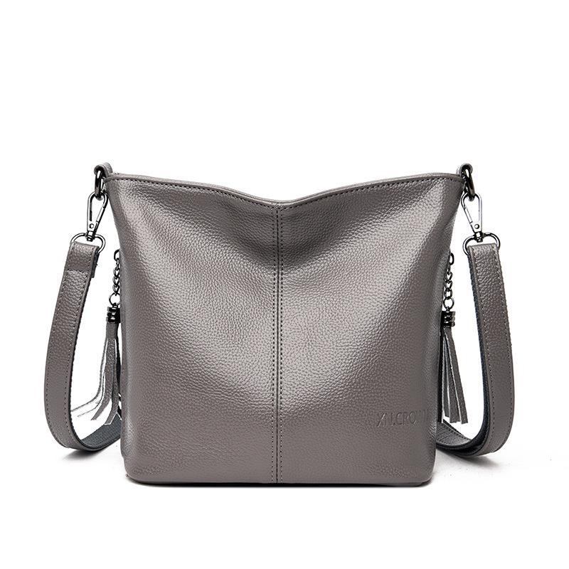 2022 European & American Retro Tassel Soft Leather Crossbody Bag - Casual, Versatile Single Shoulder Handbag for Women