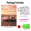 Disney Lightning McQueen Mater Creative Pearl Art Kit 5D DIY Pearl Embroidery Mosaic Cross-Stitch Kit for Home Decor