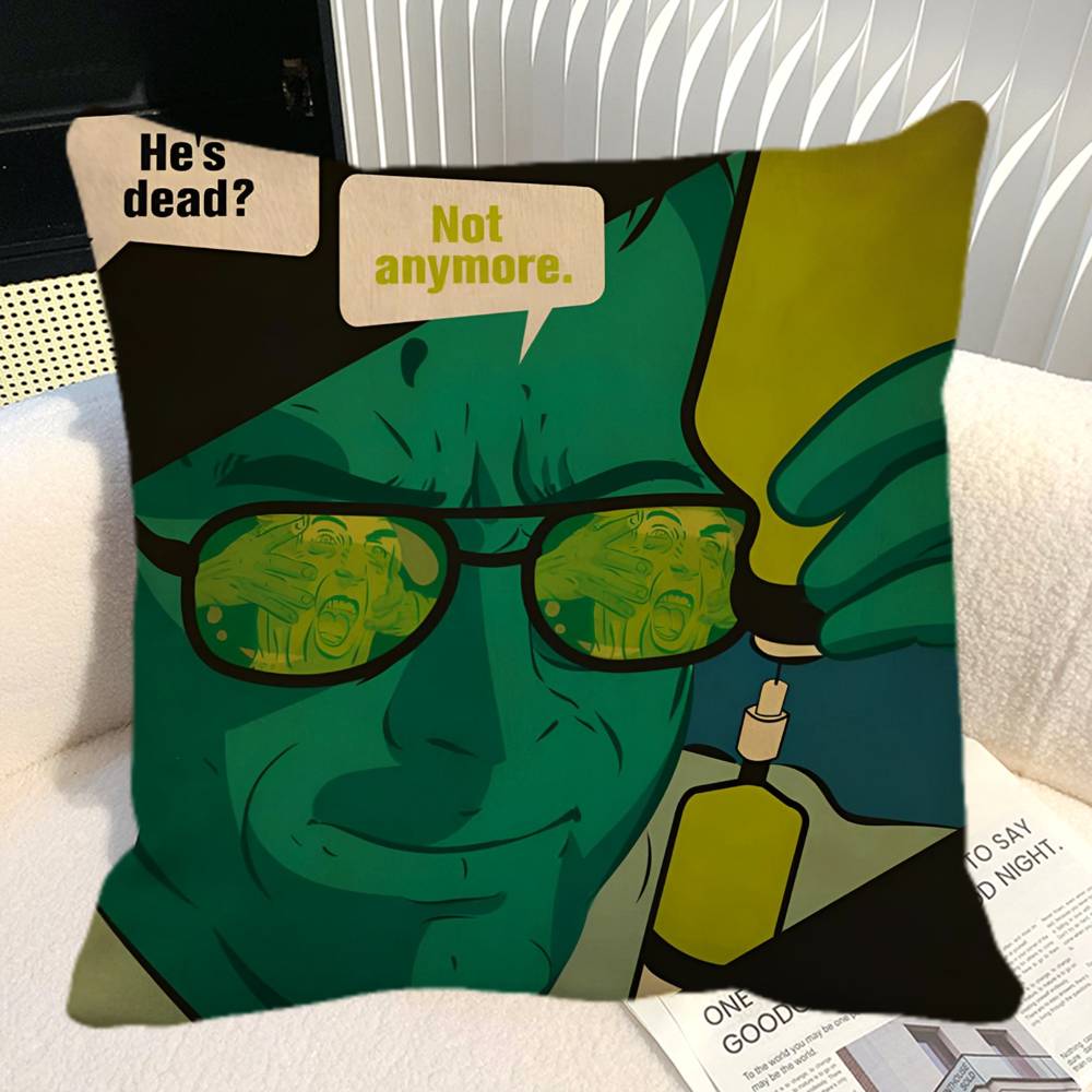Horror Funny Movie R ReAnimator Retro Pillow Case Square Pillow Bedroom Sofa Leisure Comfort Cushion Car Home Decoration