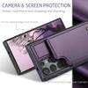 Für Samsung Galaxy S25 Ultra S25 Plus S25 Hülle mit Kartenhalter, Brieftaschen-Hülle RFID-Blockierend, Langlebige Leder-Ständer-Handyhülle