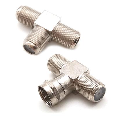 F-Stecker-Buchse auf 2 F-Buchsen-Adapterstecker, 3-Wege-T-Typ-Splitter, SMA-Stecker auf zwei SMA-Buchsen, T-Stecker, Koaxialkabel