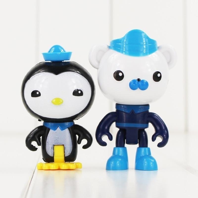8pcs Octonauts Figurine Toys Captain Barnacles Peso Dashi Tweak Doll Figurines Model Toy for Children Collection