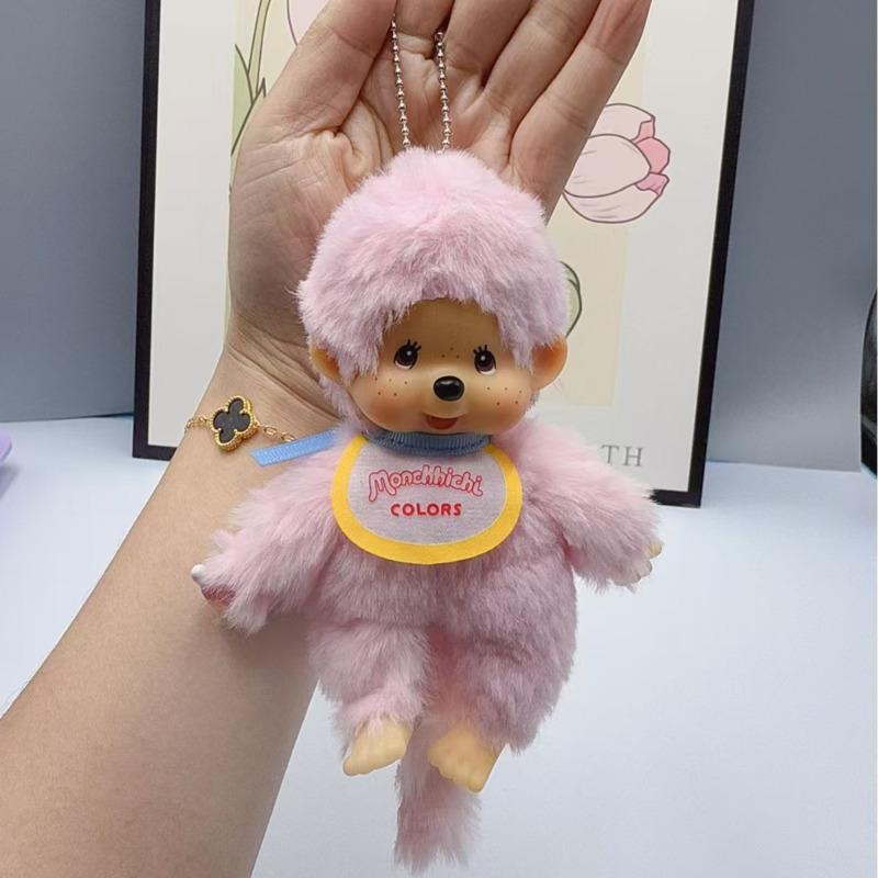 Neuer Anime Monchhichi Anhänger Plüschtier Cartoon Niedlicher Monchhichi Stehende Verwandlung Mehrere Plüschtiere Greifautomat Puppen