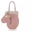 New fashion lamb wool plush gloves bag retro matte suede handbag crossbody