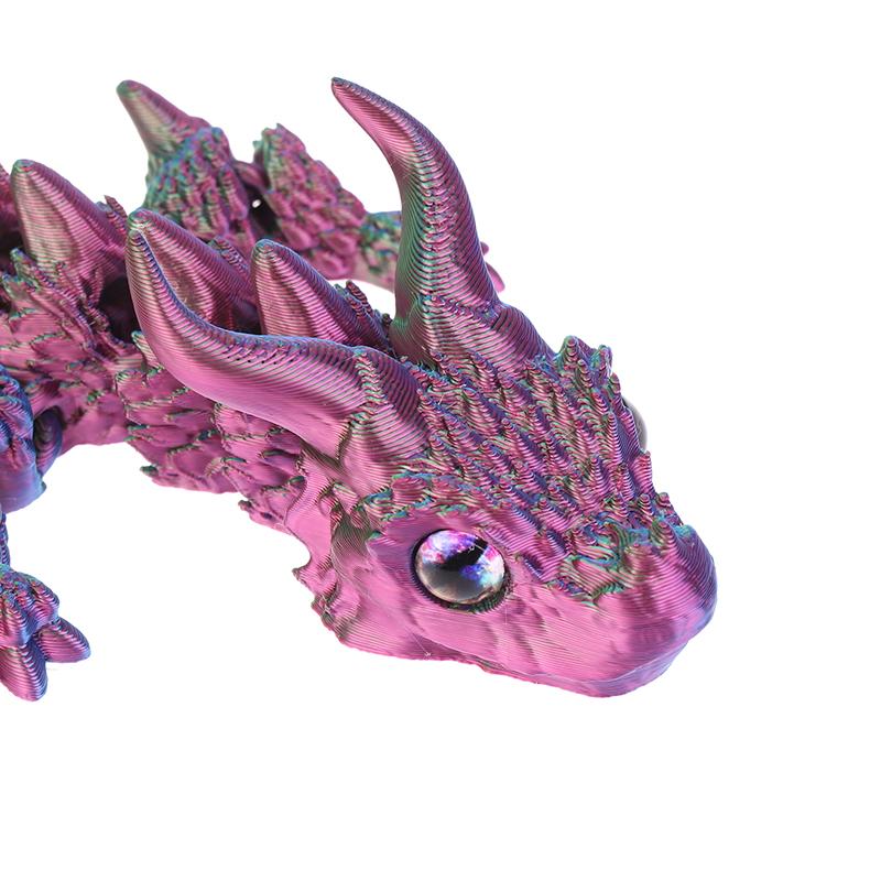 1 Piece Desk Ornament Toy New 3D Print Akatsuki Magic Dragon Model Multi-Joint Movable Creative Table Home Decoration Gift