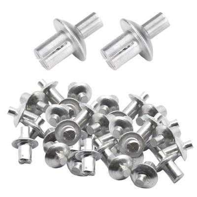 50/100 Stück Hammer-Antriebsnieten Spreiznieten Rundkopf Aluminiumnagel Edelstahlstift Spreiznagel für Zuhause Elektronik