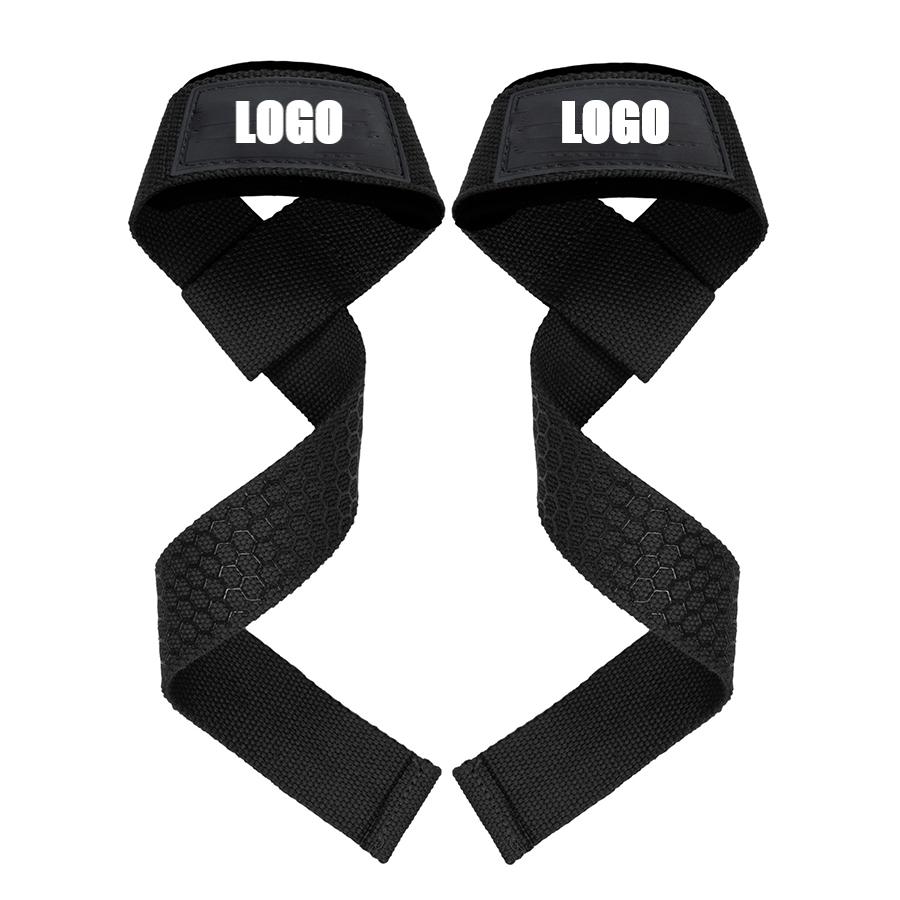 Unisex Fitness Belt Weightlifting Strength Training Straps Non-Slip Weightlifting Strap чёрный