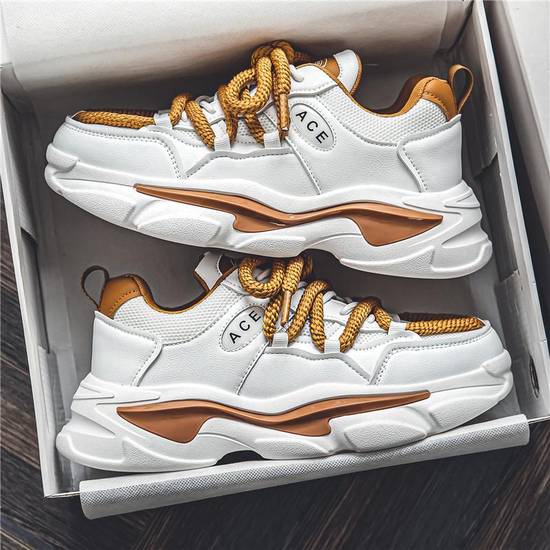 

Men s shoes 2024 new winter breathable casual versatile sports trendy shoes youth lightweight trend platform dad shoes 44