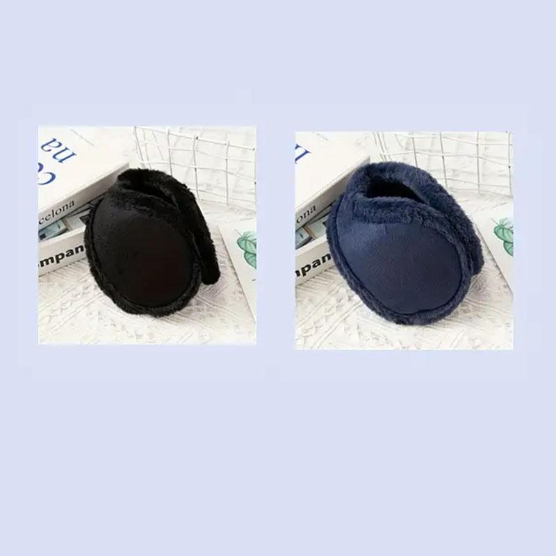 1/2pcs/Thermal Soft Plush Earmuffs Man Winter Thicken Ear Warmer Outdoor Sports Windproof Coldproof Ear Cover