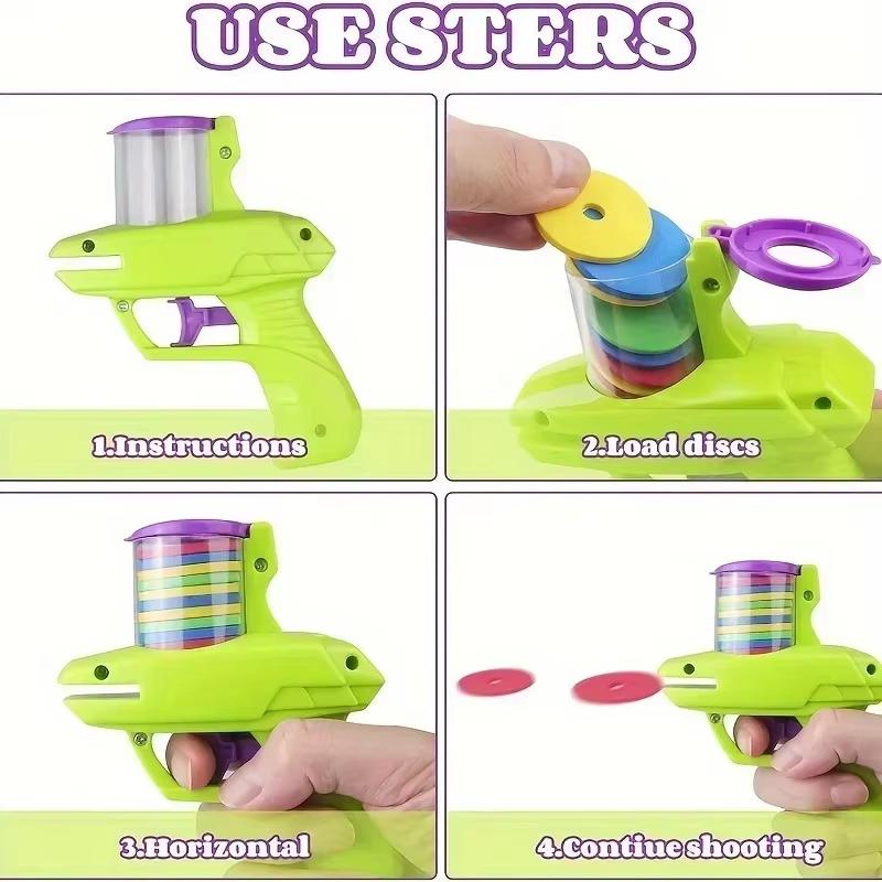 Funny Cat Toy Interactive Launch Pet Training Toy, Teasing Cat Disc Shooters Game For Kitten Flying Disc Shooting Chasing Toys
