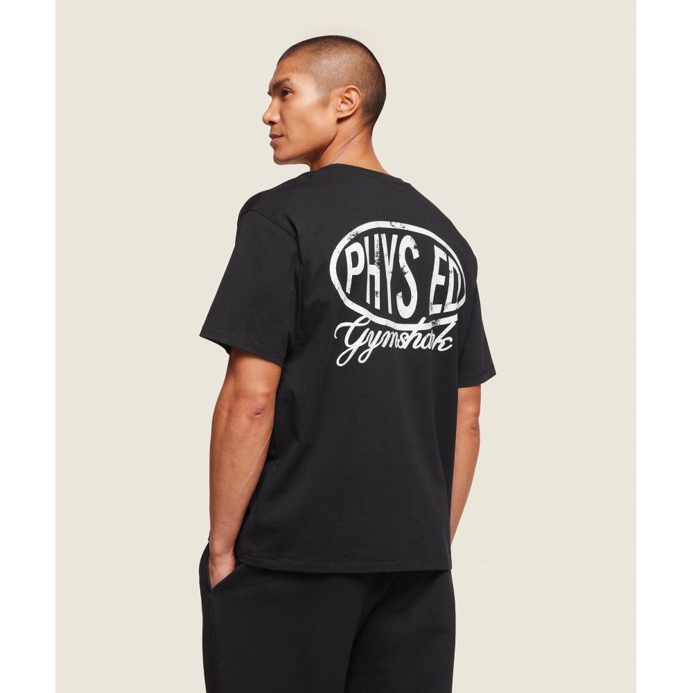 

Gymshark Футболка Phys Ed черная A2c3w Bb2j XS