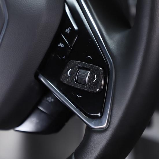 Dry Carbon Car Steering Wheel Pulley Switch Button Patch For Corvette C8 -24