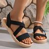 Lightweight Soft-soled Sandals Women's Summer Flat-soled Student Sandals Women's Round Head Breathable Beach Sandals