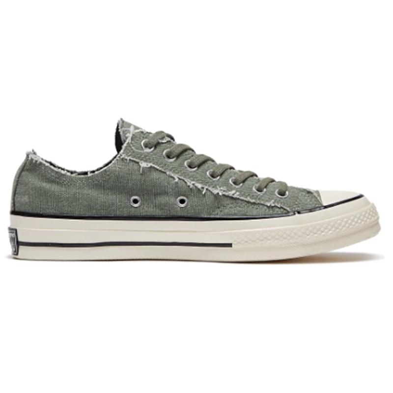 Converse 1970s Chuck Taylor All Star Comfortable and Versatile Low-Top Canvas Shoes Unisex Military Green