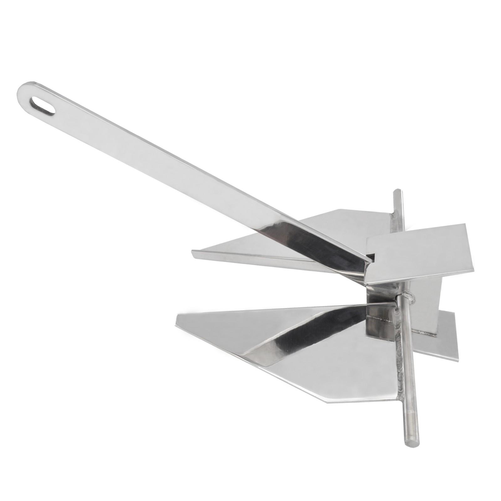 3.6kg 316 Stainless Steel Boat Danforth Anchors Marine Accessories Boat Hardware  Heavy Duty Mirror Polished  Anchor 3.6kg