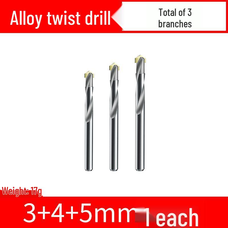 Premium Tungsten Steel Alloy Drill Bit - Super Hard, Stainless Steel Twist for Drilling