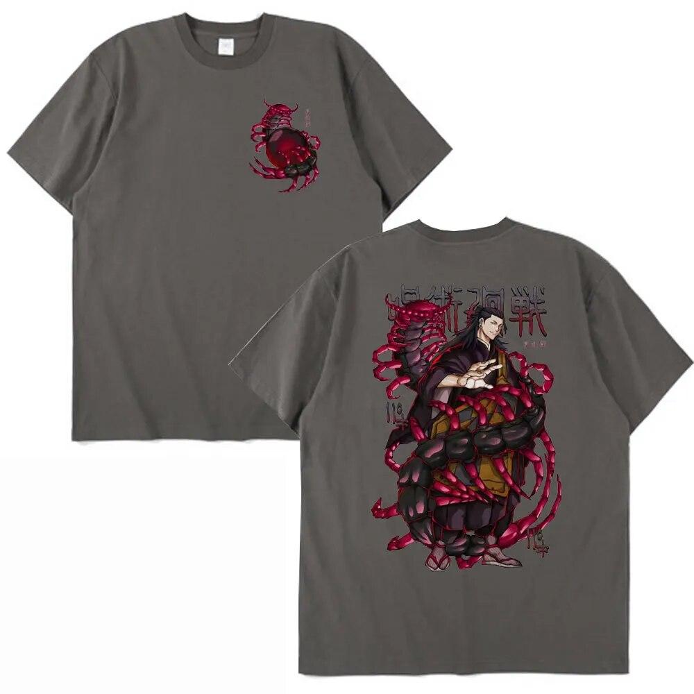 Anime Jujutsu Kaisen T Shirt unisex Satoru Gojo koszulka z nadrukiem graficznym z krótkim rękawem japońska koszulka unisexga bawełniana ponadgabarytowa koszulka unisex