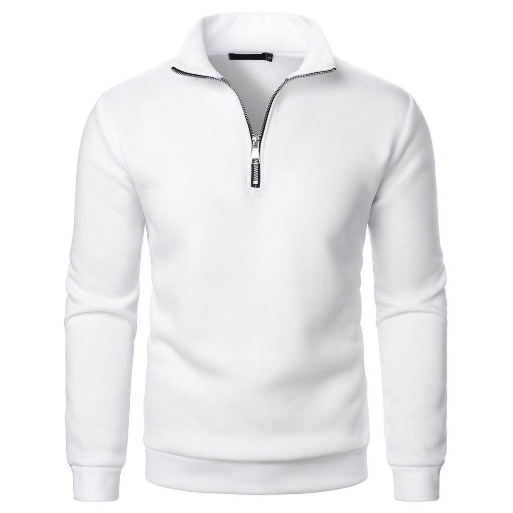 Herren Herbst Winter Herren Pullover mit halbem Reißverschluss Rollkragen Raglan Langarm Hoodies Warm Streetwear Business Mäntel